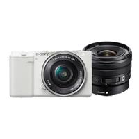  SONY/索尼 精准对焦 微单相机套装+10-20mm F4镜头  双头套机 10-20mm 白色 F4