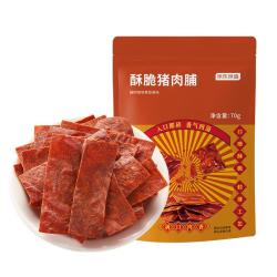 京东京造 酥脆猪肉脯70g肉干肉脯休闲零食特产小吃 酥脆猪肉脯70g