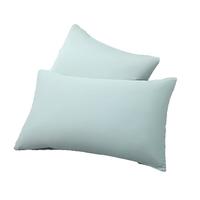 金号（KING SHORE）枕头套枕套一对纯棉抗菌全棉单人枕套枕芯套 水绿 48*74cm*2 7A抗菌 100%棉 水绿一对装