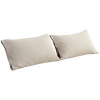 一雨一禾 亚麻枕套一对 A类本色 法国雨露麻 夏季清爽不粘 棉麻经典四季款 麻本色 48*74cm