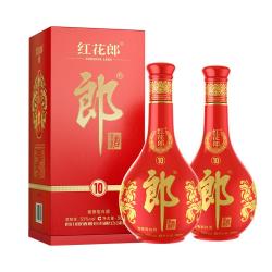郎酒 红花郎10 酱香型白酒 53度 500mL 2瓶