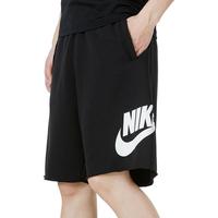 耐克（NIKE）男运动短裤 夏季针织短裤休闲裤 宽松简约 DM6818-010 黑/灰 M
