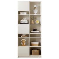 全友家居 二门书柜北欧简约大容量储物柜子环保板材置物柜书架126393