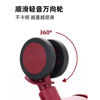 LETOO红色行李箱女宽拉杆陪嫁密码箱拉杆箱旅行箱登机箱ins 粉色子母箱拉链-大小搭配更实用 20英寸
