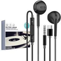 SevenLove 7恋 S12 半入耳式降噪有线耳机 黑色 3.5mm