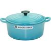 LE CREUSET 酷彩 炖锅(22cm、3.3L、铸铁、加勒比蓝、电木盖耳)