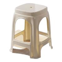 华恺之星 凳子塑料凳子家用加厚防滑高凳餐凳椅子方凳简约凳子YK096咖色 加厚耐磨咖色-承重300斤