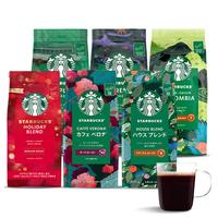 星巴克（Starbucks）烘焙咖啡豆黑咖啡4袋装1800g 110杯 咖啡豆