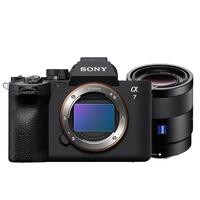 SONY 索尼 Alpha 7 IV 全画幅 微单相机 黑色 55mm F1.8 全画幅定焦蔡司镜头