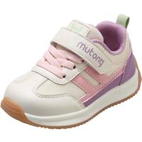 牧童机能学步鞋男宝宝2025春季软底透气儿童鞋女运动鞋网面休闲鞋 樱粉米（舒适双网） 24 鞋内长16.0cm 24码 鞋内长16.0cm