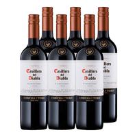 Casillero del Diablo红魔鬼珍藏红葡萄酒 750ml*6瓶整箱 智利红酒 聚餐酒 聚会宴请 (智利代表品种) 佳美娜整箱