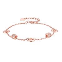 CHOW TAI SENG 周大生 S1HC0168 小蛮腰925银镀金宝石手链 16cm