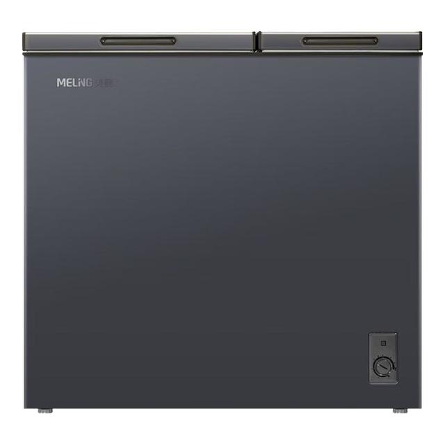 移动端、京东百亿补贴：美菱 MeiLing）218升大容量冰柜家用BCD-218DTCX灰