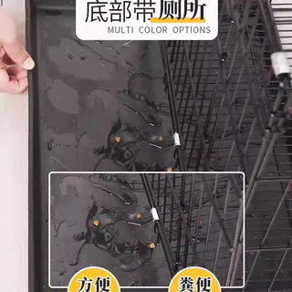 狗笼子小型犬泰迪猫笼带厕所分离中型柯基室内家用大型宠物别墅窝