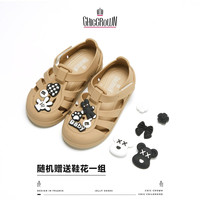 厨房洁具 ChicCrown 儿童夏季男女童宝宝魔术贴儿童凉鞋包头果冻洞洞鞋