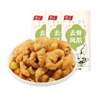 春江 泡椒凤爪无骨鸡爪零食独立包装开袋即食 「泡椒味20g」*5