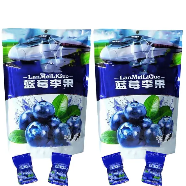 冠炎新疆蓝莓李果408gx2包伊犁蓝莓李果干休闲零食 蓝莓李果408g*2包