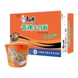 康师傅 香辣牛肉面 12桶