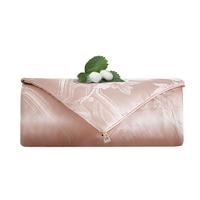 富安娜 FUANNA蚕丝被100%蚕丝被子 单人空调被芯 婚庆提花薄被4斤 230*229cm 提花蚕丝抑菌夏凉被【100%蚕丝】 双人被1.8/2米(被芯230*229cm)