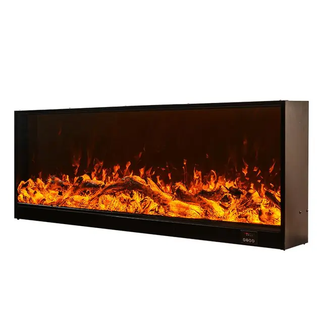 上点 壁炉装饰柜客厅火焰光电子壁炉仿真火焰芯壁炉家用嵌入式欧式 长1200高520厚180装饰无外边框