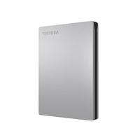 TOSHIBA 东芝 Slim系列 2.5英寸Micro-B便携移动机械硬盘 2TB USB3.0 兼容Mac 银色