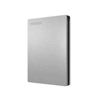 TOSHIBA 东芝 Slim系列 2.5英寸Micro-B便携移动机械硬盘 2TB USB3.0 兼容Mac 银色