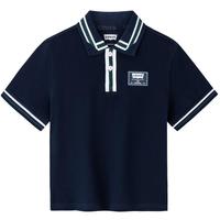 Levi's 李维斯 童装男童短袖POLO衫季儿童短袖T恤休闲上衣 深宝蓝色 110/52