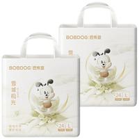 巴布豆 雪域极光婴儿纸尿裤 L 24片*2包