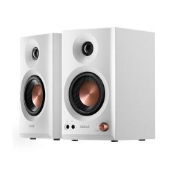漫步者 MR3BT 无线蓝牙音箱 高保真有源监听2.0音箱 HIFI音质 多媒体电脑电视音响 桌面音响 白色