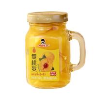 辣妹子黄桃罐头 水果罐头休闲零食糖水罐头黄桃爽500g玻璃杯装  黄桃爽500g*1