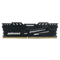 SEIWHALE 枭鲸 电竞版 DDR4 2666MHz 台式机内存 马甲条 黑色 16GB