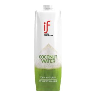 溢福 100%纯椰子水果汁饮料 1L*2瓶