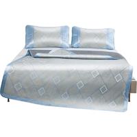  罗莱生活 LUOLAI  华枝芬芳 冰丝凉席三件套 150*200cm