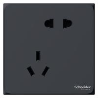 Schneider Electric 施耐德电气 皓呈系列 斜五孔插座 雅致黑