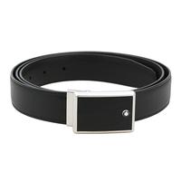 MONTBLANC 万宝龙 男士牛皮革板扣皮带 118421 黑色