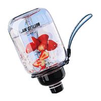 BOTTLED JOY吨吨桶王一博同款吨吨杯水杯便携出行运动水壶大容量 酷酷黑+赠背带 900ml 酷酷黑 900ml