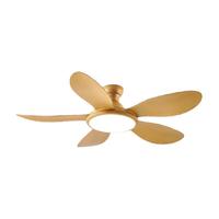 米族儿童房风扇灯吊扇灯卧室灯主卧2025现代简约家用电扇一体灯具 原木纹 5叶42寸6档 三色+遥控