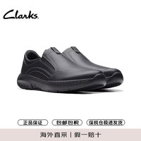 Clarks其乐ClarksPro Step透气休闲百搭一脚蹬皮鞋男 26175196 黑色 40