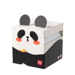 得力 熊猫嘟嘟抽 拉式便利贴记事贴 70*55mm（200张）BT414