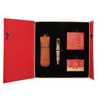 n9 钢笔 生肖系列 寅虎 F尖 笔袋+胸针+墨囊礼盒装