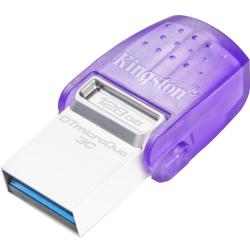 金士顿 DataTraveler系列 DTDUO3C USB3.1 U盘 银紫色