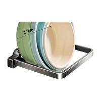 摩尚吸盘脸盆架脸盆挂钩卫生间置物架浴室厕所脚盆面盆盆子壁挂收纳架 枪灰吸盘-【单层带3钩】