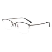 winsee 万新 MLF2004DG 枪色金属眼镜框+1.67折射率 防蓝光镜片 定制片