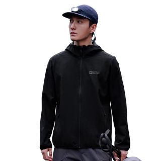 Jack Wolfskin狼爪软壳夹克男秋冬户外骑行登山耐磨上衣运动防风外套5032071 5032071-6000/黑色 L 180/100A