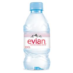 依云 高端天然矿泉水 330ml*24瓶 法国原装进口