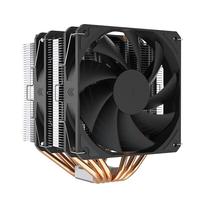 雅浚（ProArtist）E系列E6双塔式CPU散热器6热管风冷支持1200/1700/AM4附硅脂 E6 SE无光风扇（intel）