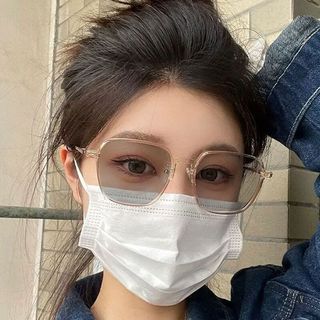  离梢 变色 女士近视眼镜  冷茶色（变茶） 近视双眼200度