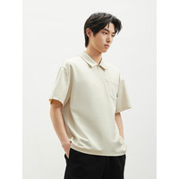 GXG 男装POLO衫短袖男25年夏季透气 米色 170/M