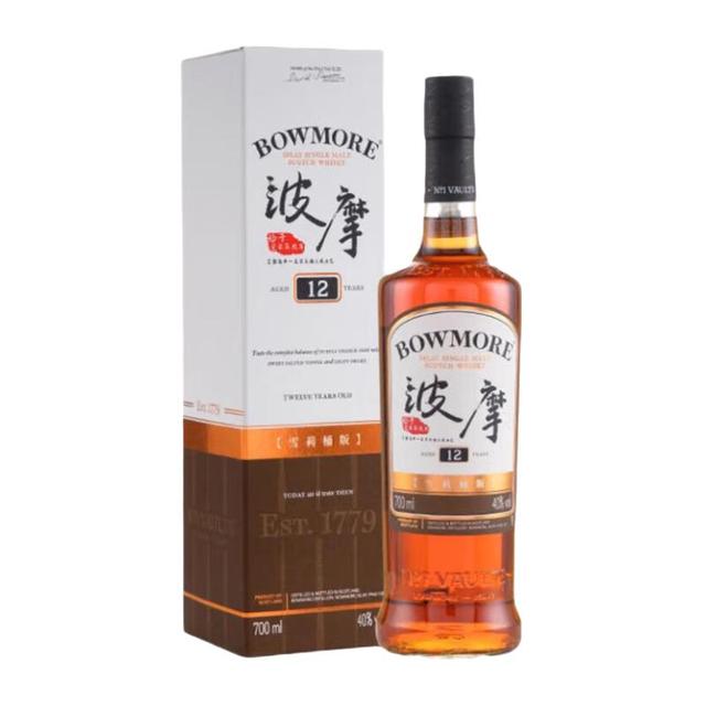 BOWMORE 波摩 雪莉桶版 12年 单一麦芽苏格兰威士忌 40%vol 700ml
