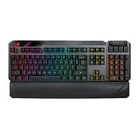 ROG 玩家国度 龙骑士 2代 104键 2.4G双模无线机械键盘 黑色 ROG RX红轴 RGB
